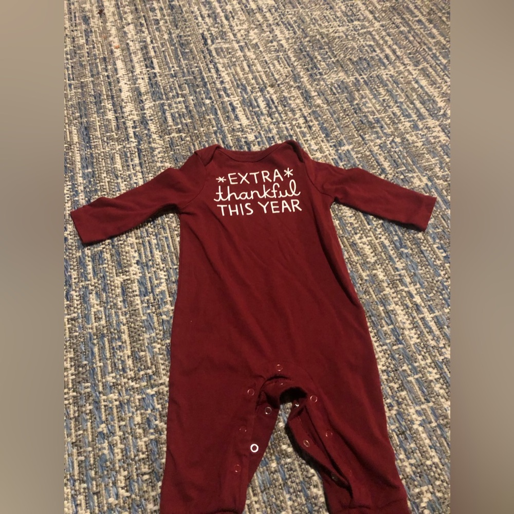 Size 3 to 6 months burgundy sleeper from target